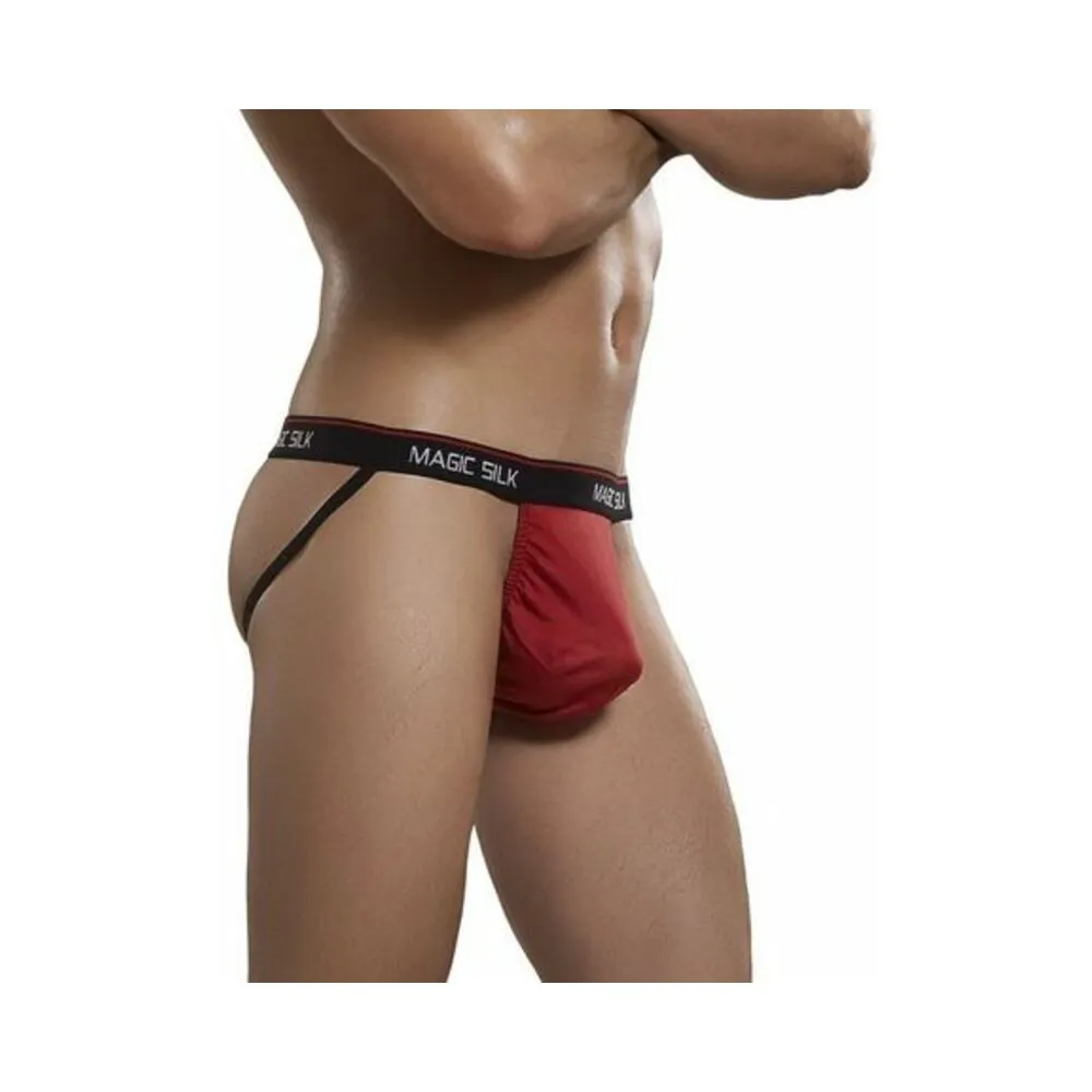 100% Silk Jock Strap Red S/M