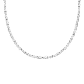 14K GOLD DIAMOND 9.27 CT TENNIS NECKLACE