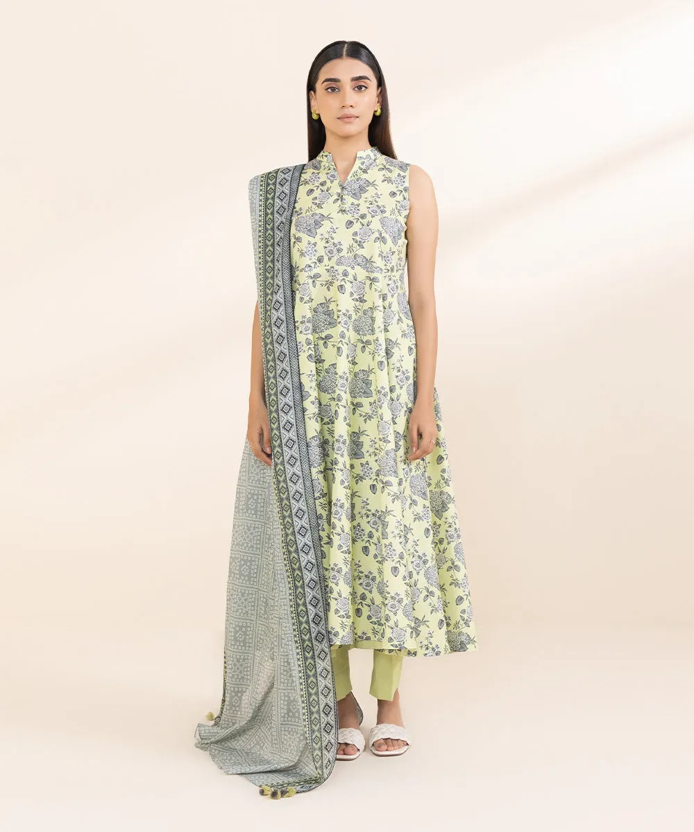 3 Piece - Printed Lawn Suit