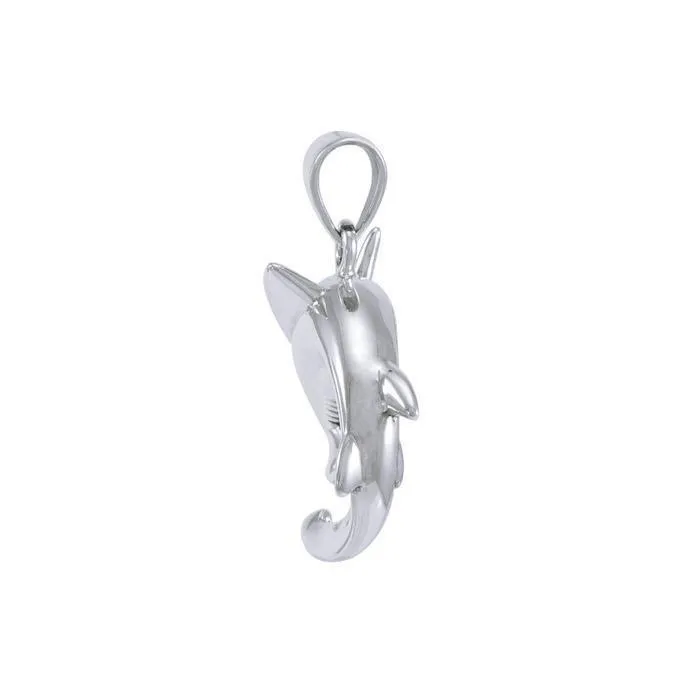 A new world with the sea friends ~ Sterling Silver Jewelry Hammerhead Shark Pendant TPD4920