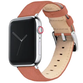 Apple Watch Copper Orange Sailcloth Watch Band