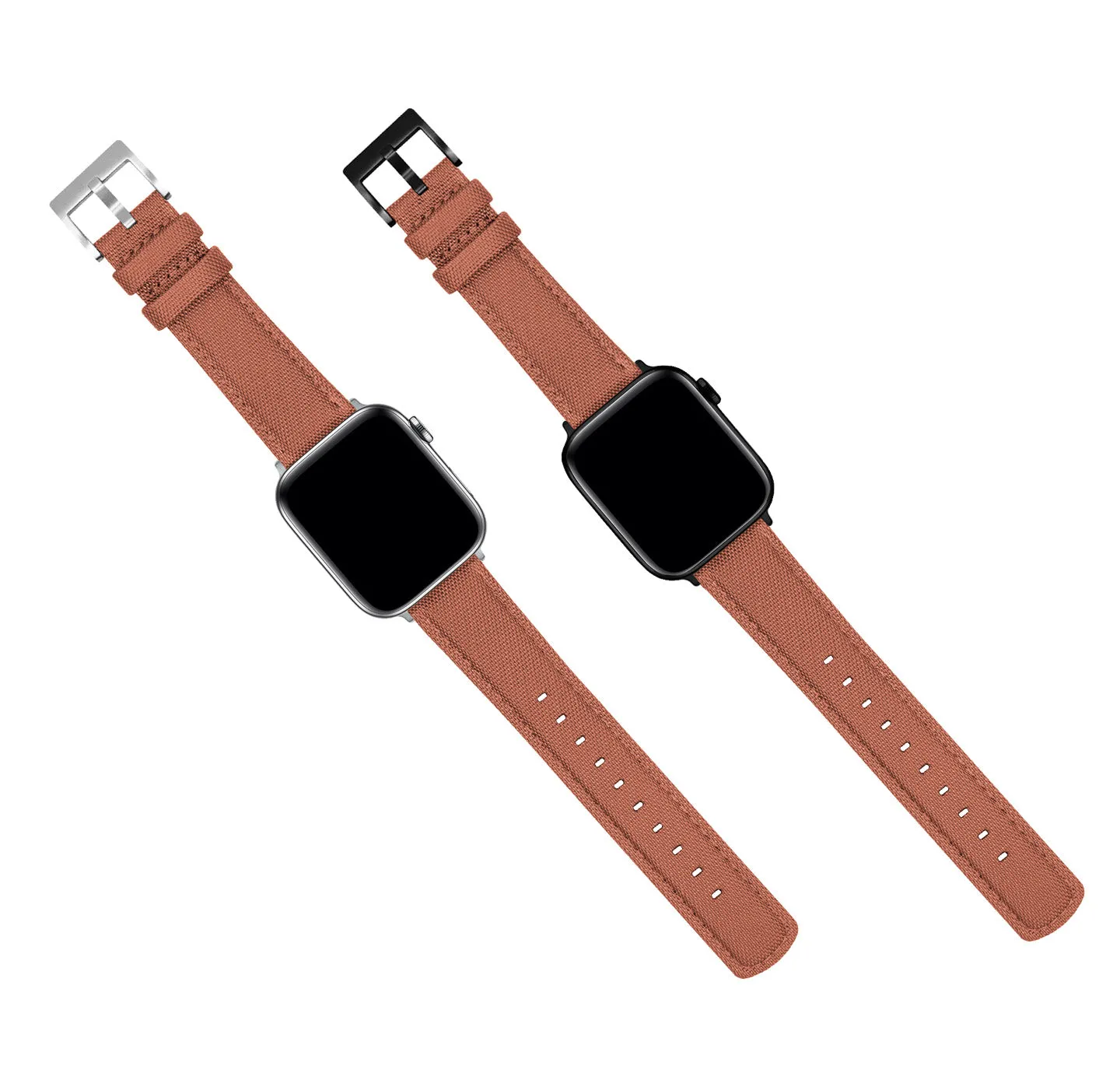 Apple Watch Copper Orange Sailcloth Watch Band