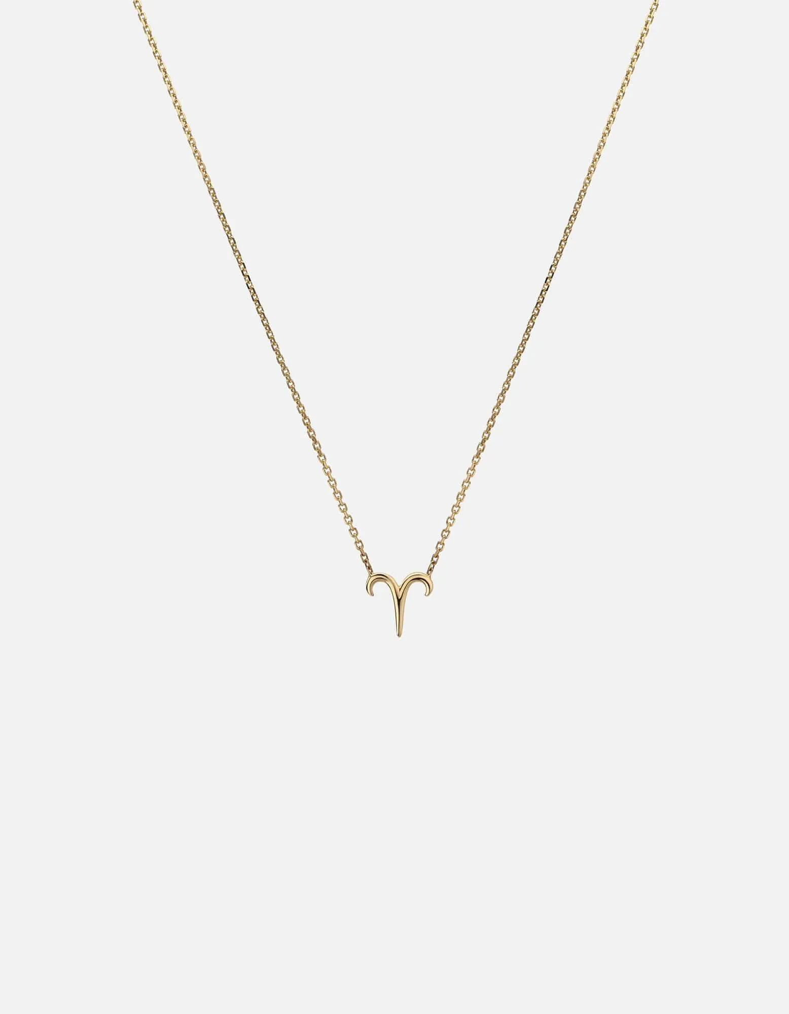 Aries Astro Pendant Necklace, 14k Gold