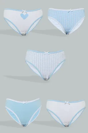 Assorted Plain and Printed Briefs (Pack of 5)