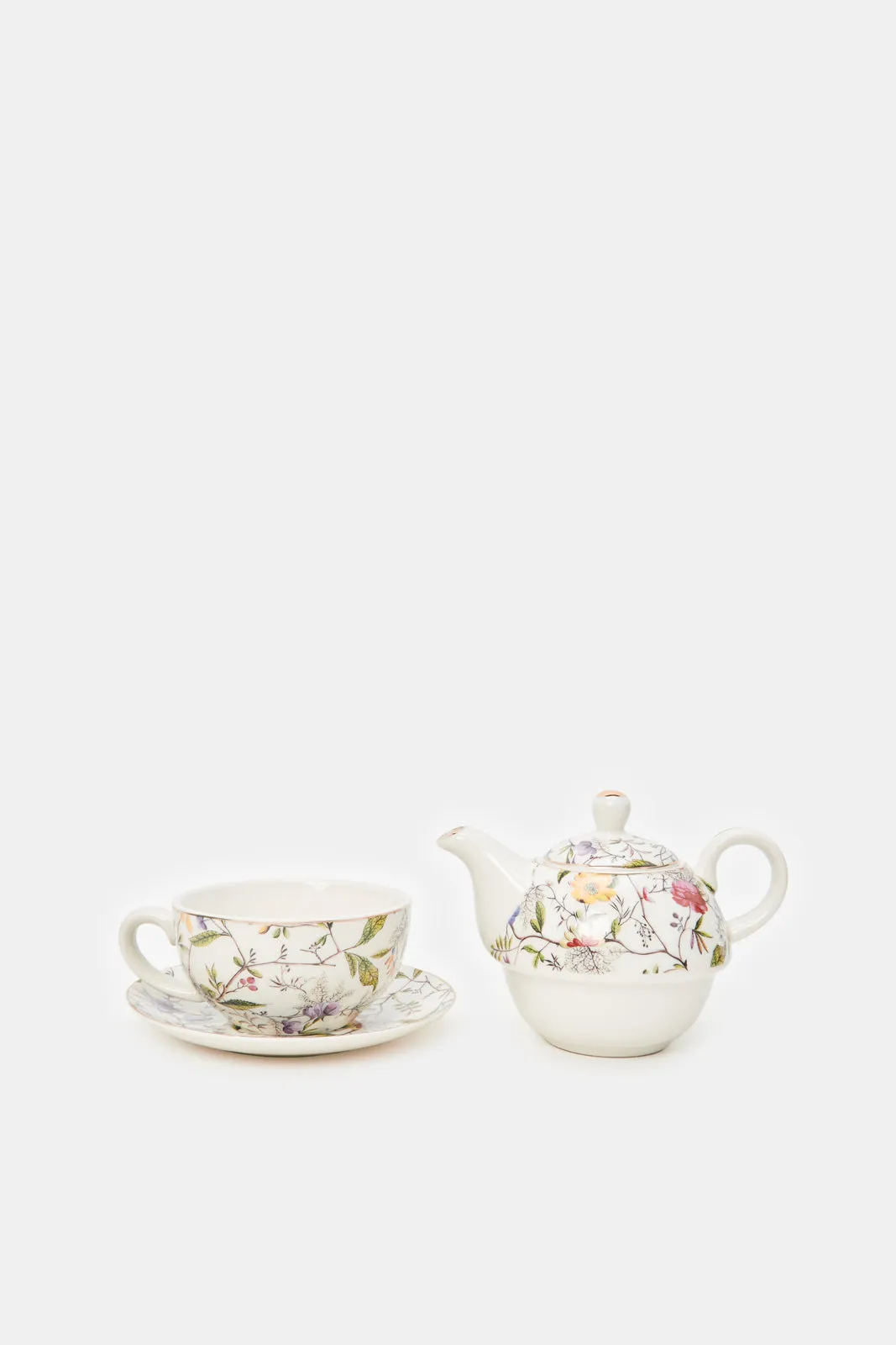 Assorted Printed Floral Tea Set (3 Piece)