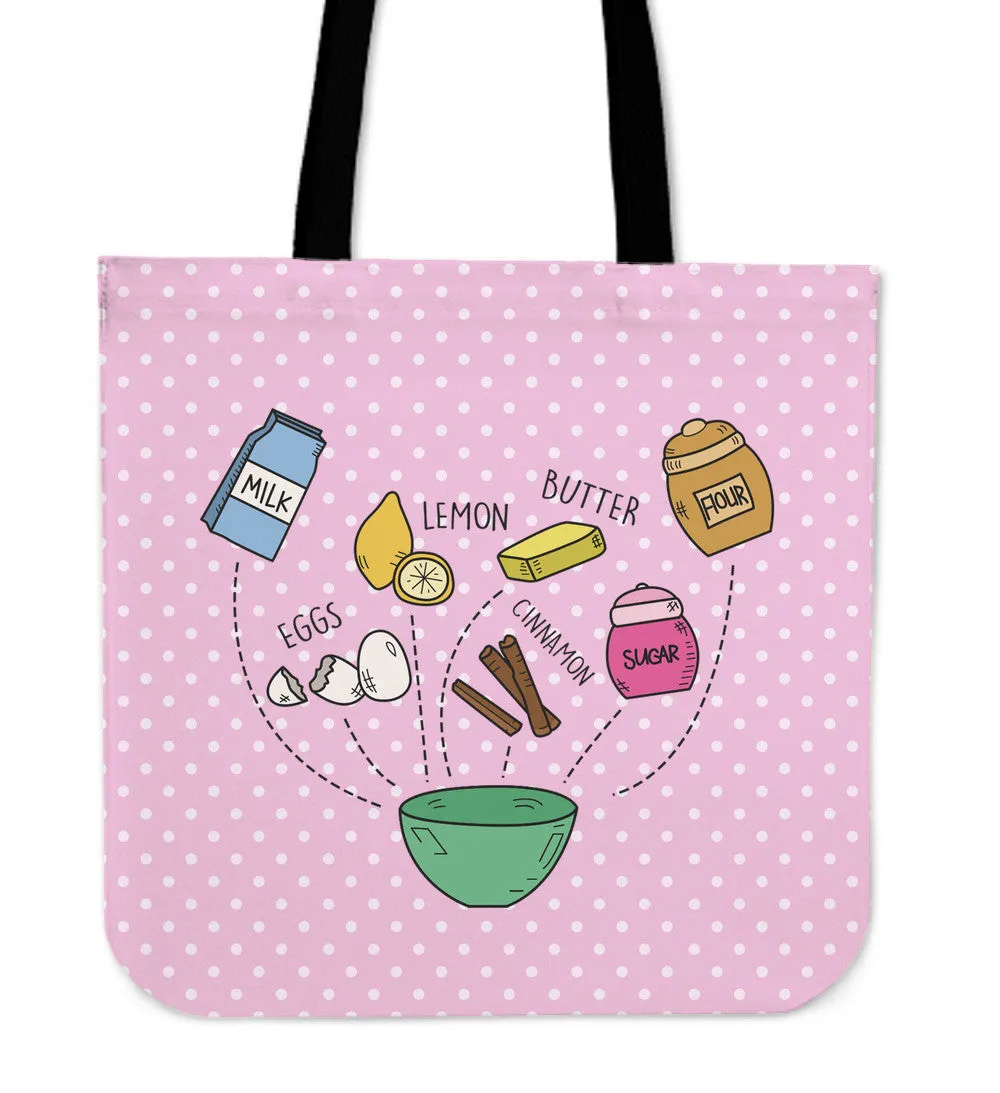 Baking Diagram Linen Tote Bag