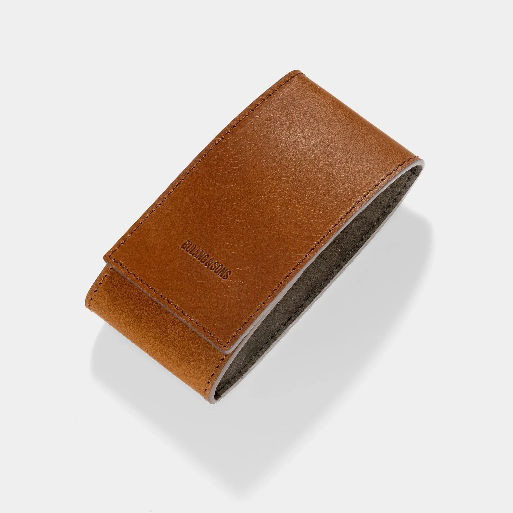 Barenia Cognac Brown Leather Watch Pouch