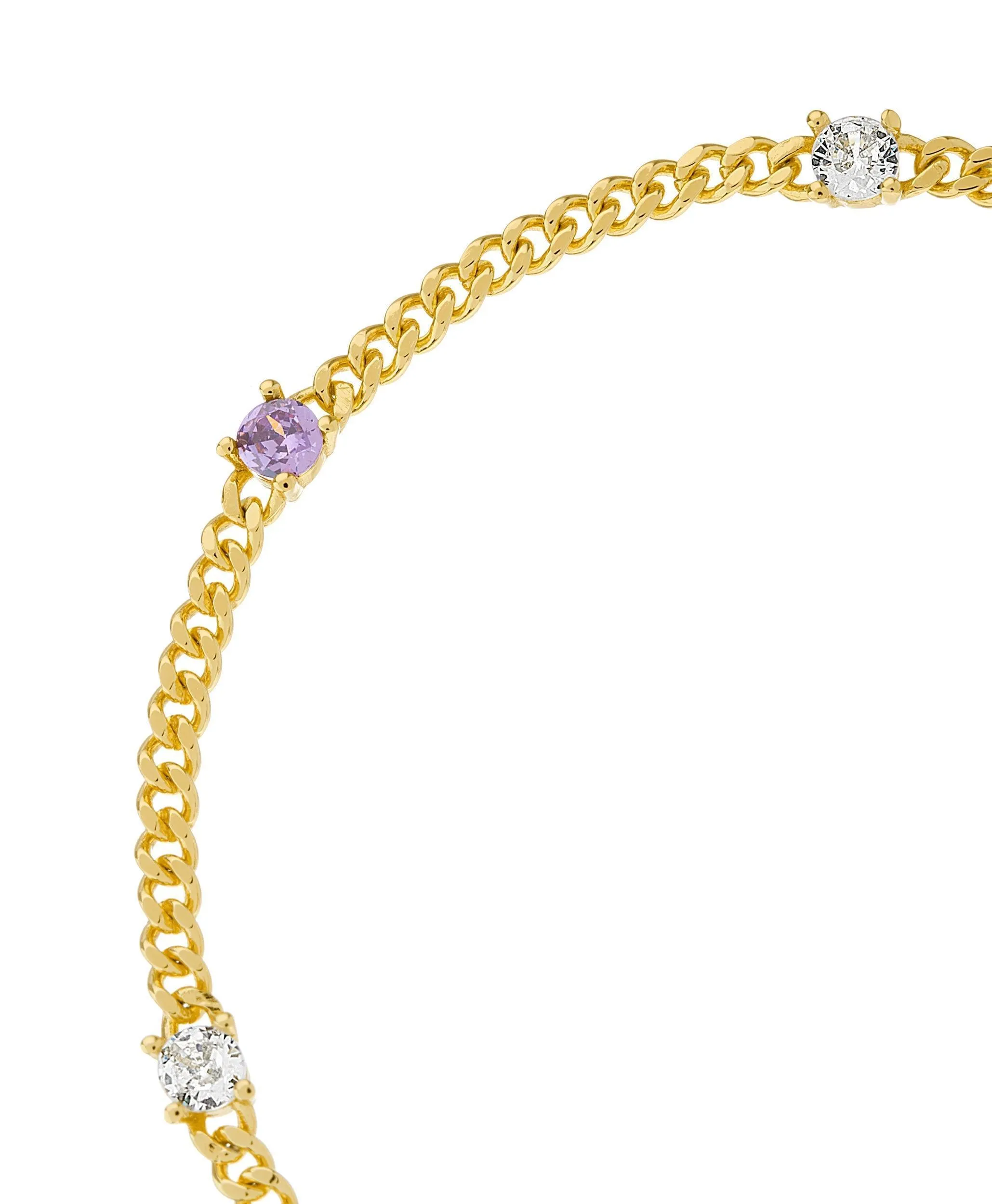 Birthstone Bracelet June 18ct Gold Plated