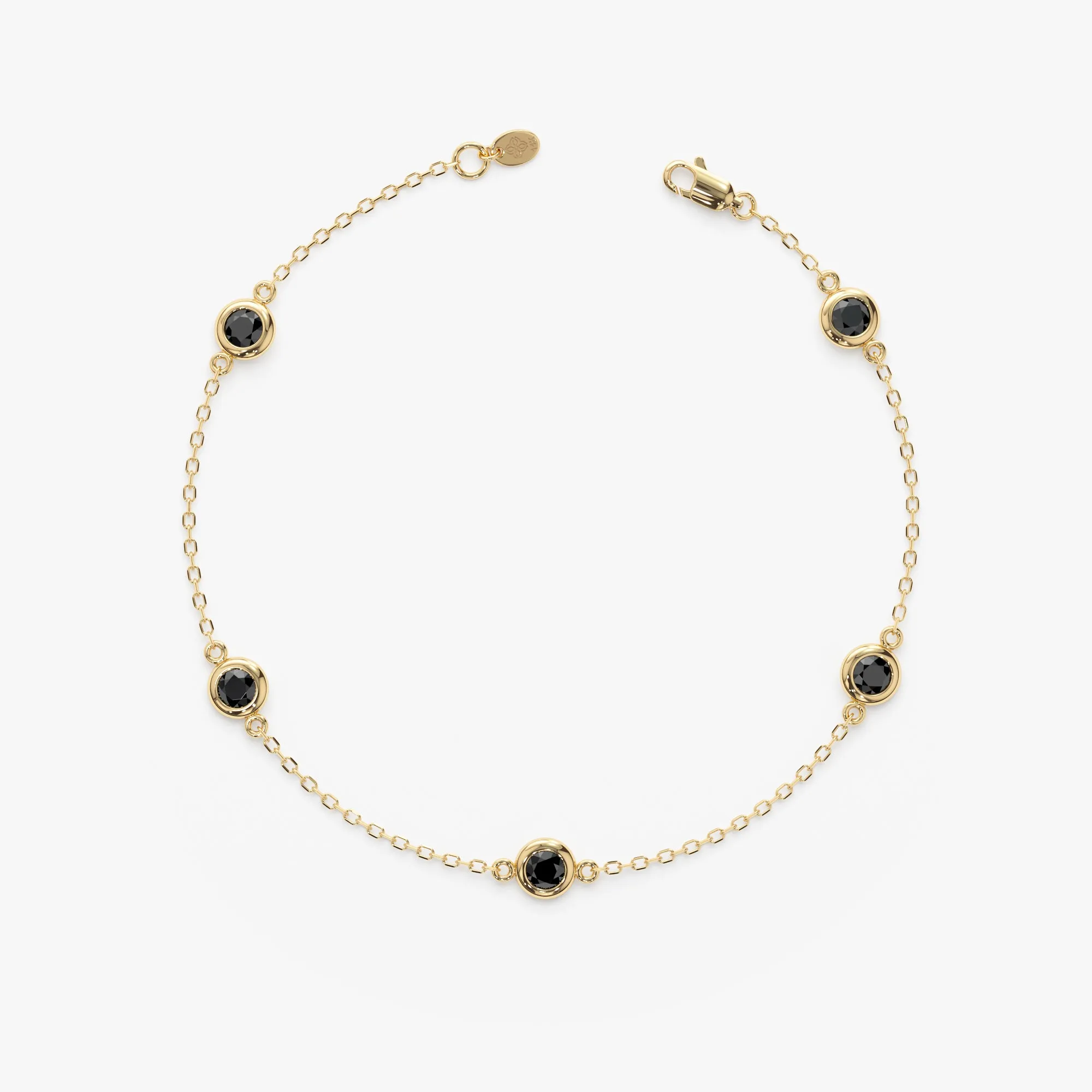 Black Diamond Station Bracelet, Tanya