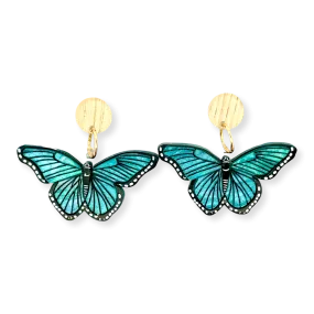 Blue Butterfly - Earrings.