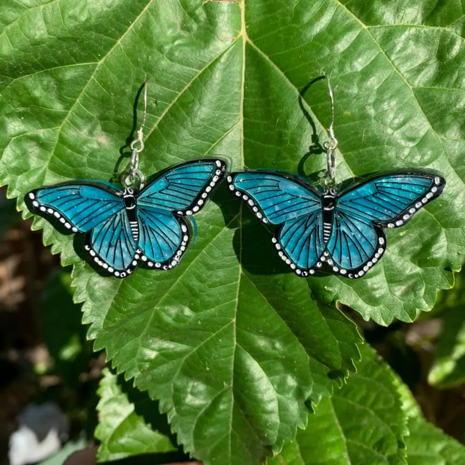 Blue Butterfly - Earrings