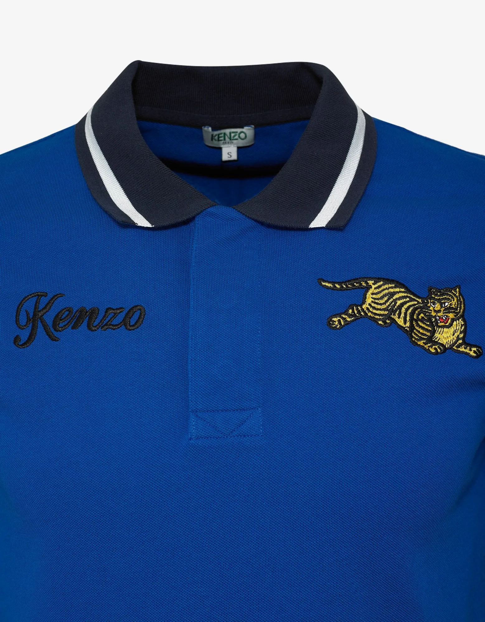 Blue Jumping Tiger Polo T-Shirt