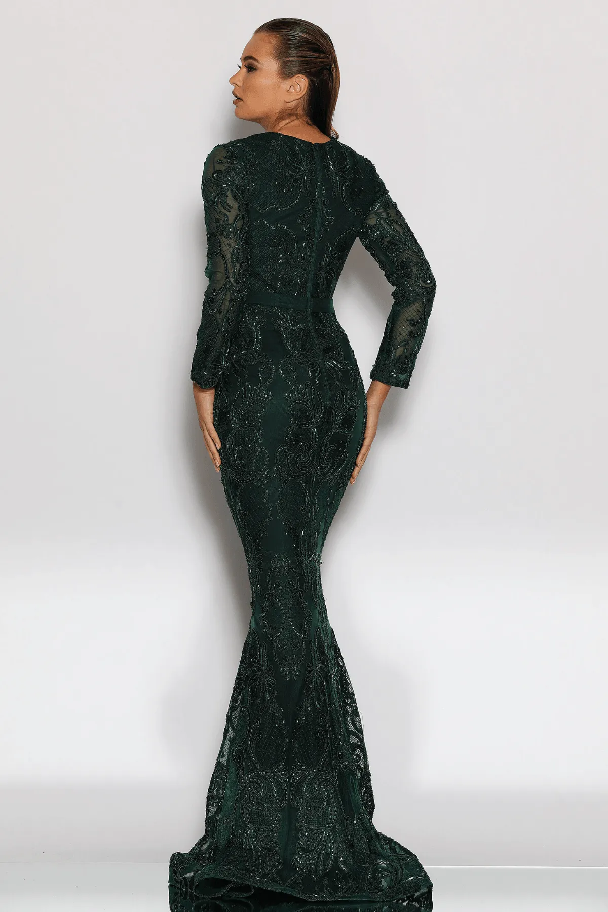 BUY IT JADORE Lauren Longsleeve Gown Jx2083 (Emerald)