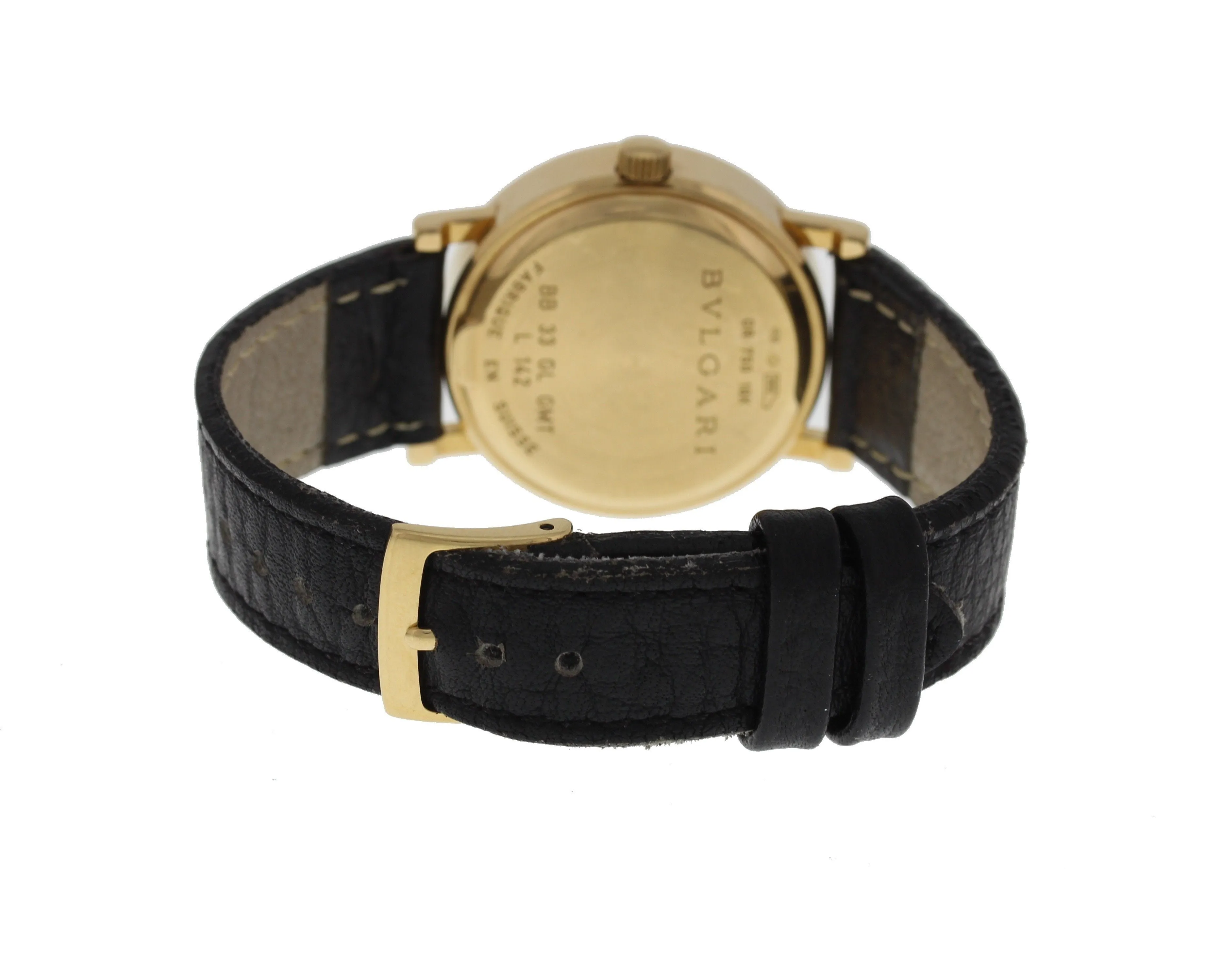 Bvlgari BB 33 GL GMT 18K Yellow Gold Automatic