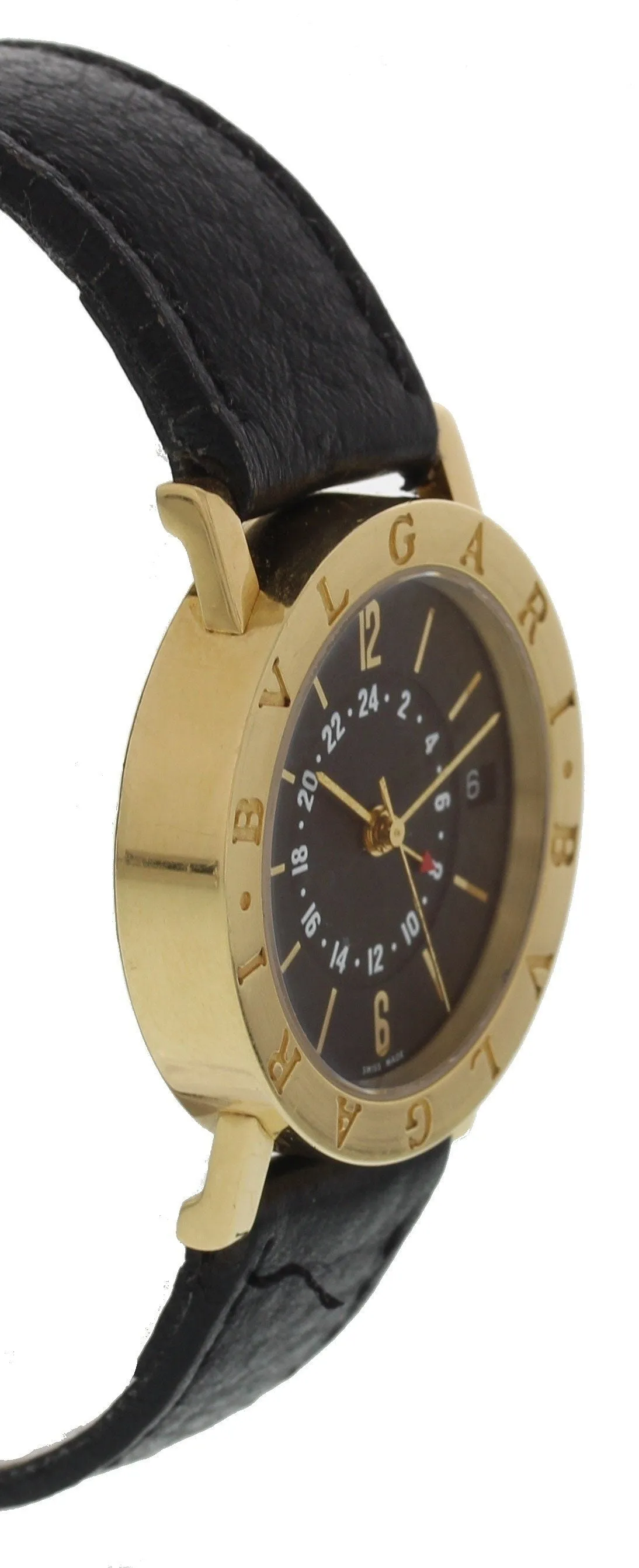 Bvlgari BB 33 GL GMT 18K Yellow Gold Automatic