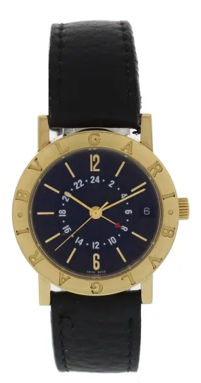 Bvlgari BB 33 GL GMT 18K Yellow Gold Automatic