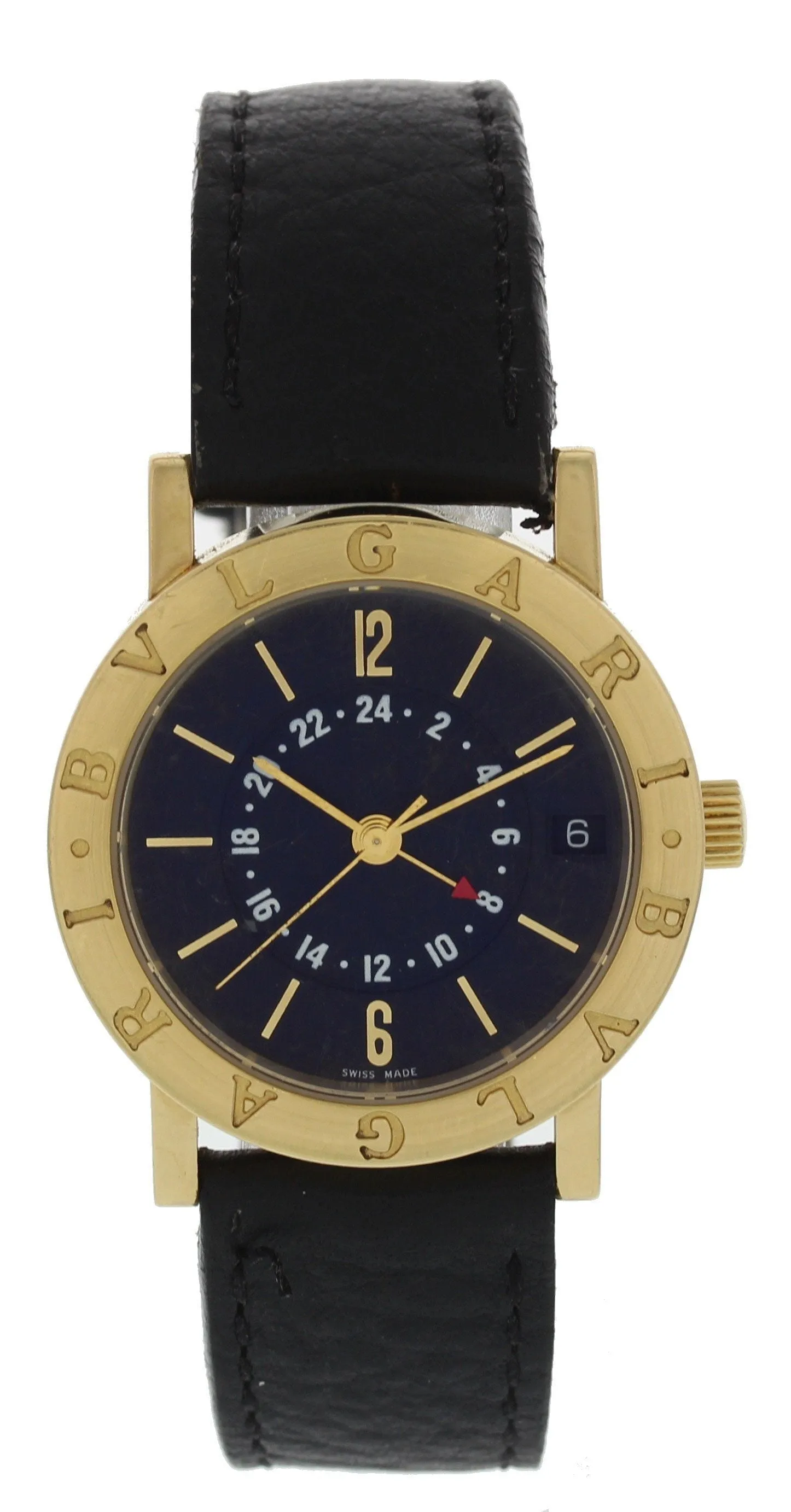 Bvlgari BB 33 GL GMT 18K Yellow Gold Automatic