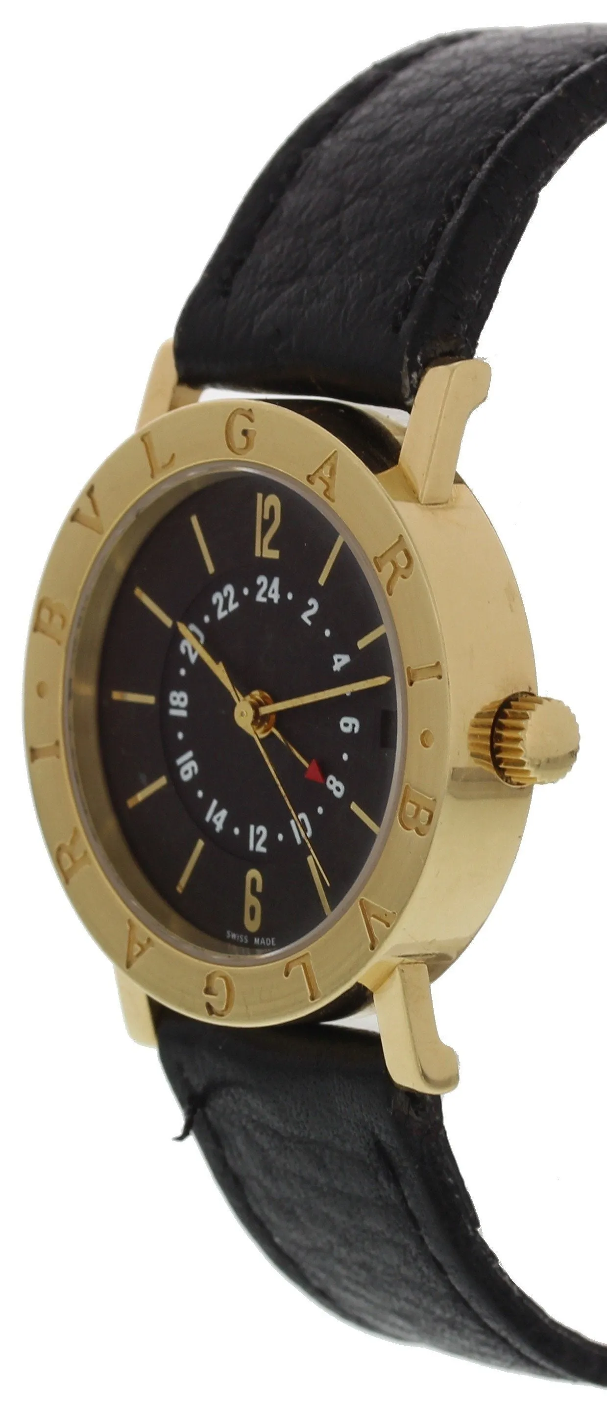 Bvlgari BB 33 GL GMT 18K Yellow Gold Automatic