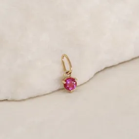 By Charlotte 14k Gold July Ruby Birthstone Pendant