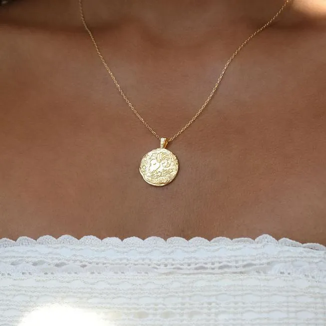 By Charlotte Aries Written in the Stars Zodiac Necklace, Gold or Silver