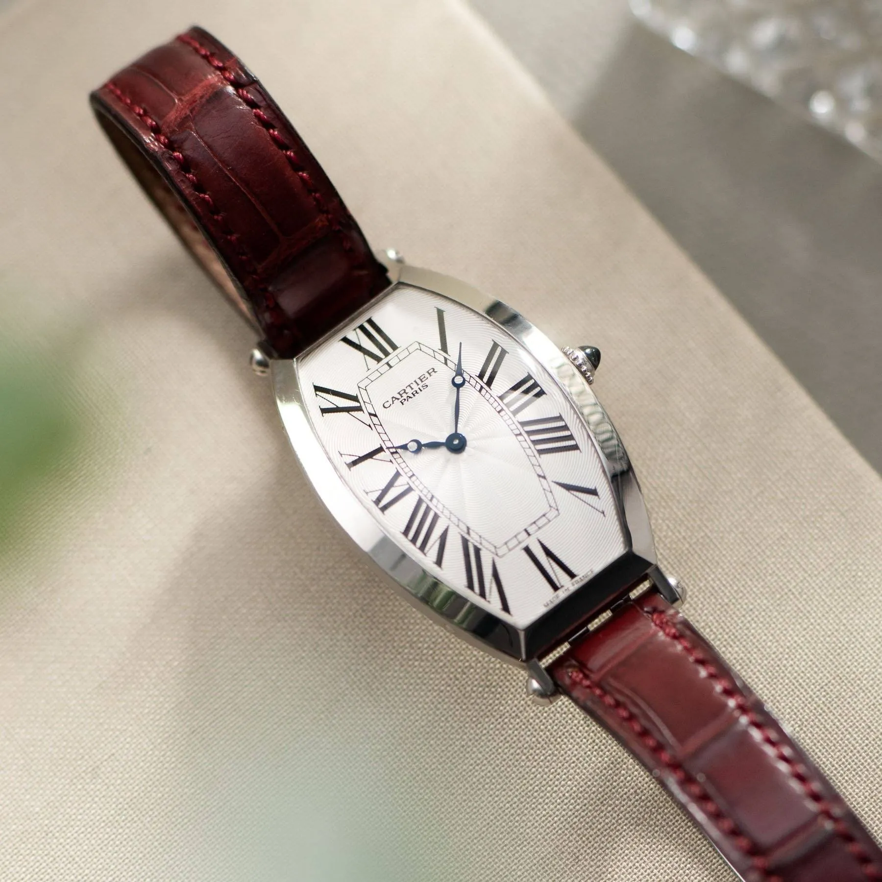 Cartier Tonneau Platinum Limited Edition Collection Privée