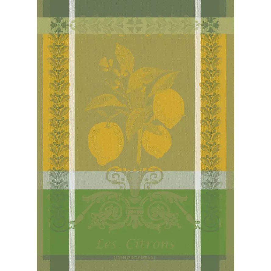 Citron Zeste Garnier Thiebaut French Tea Towel