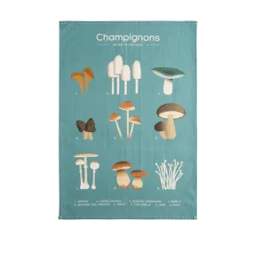 Coucke Balade en Sous Bois Mushroom Tea Towel