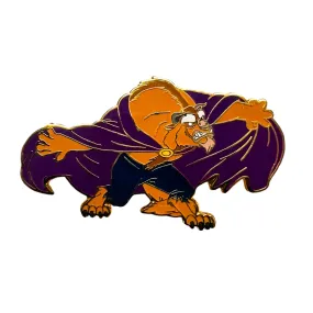 Disney BATB  Beauty and The Beast Purple Cape Beast Open Arms Out Pin