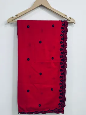 Embroidered Cherry Passion Dupatta