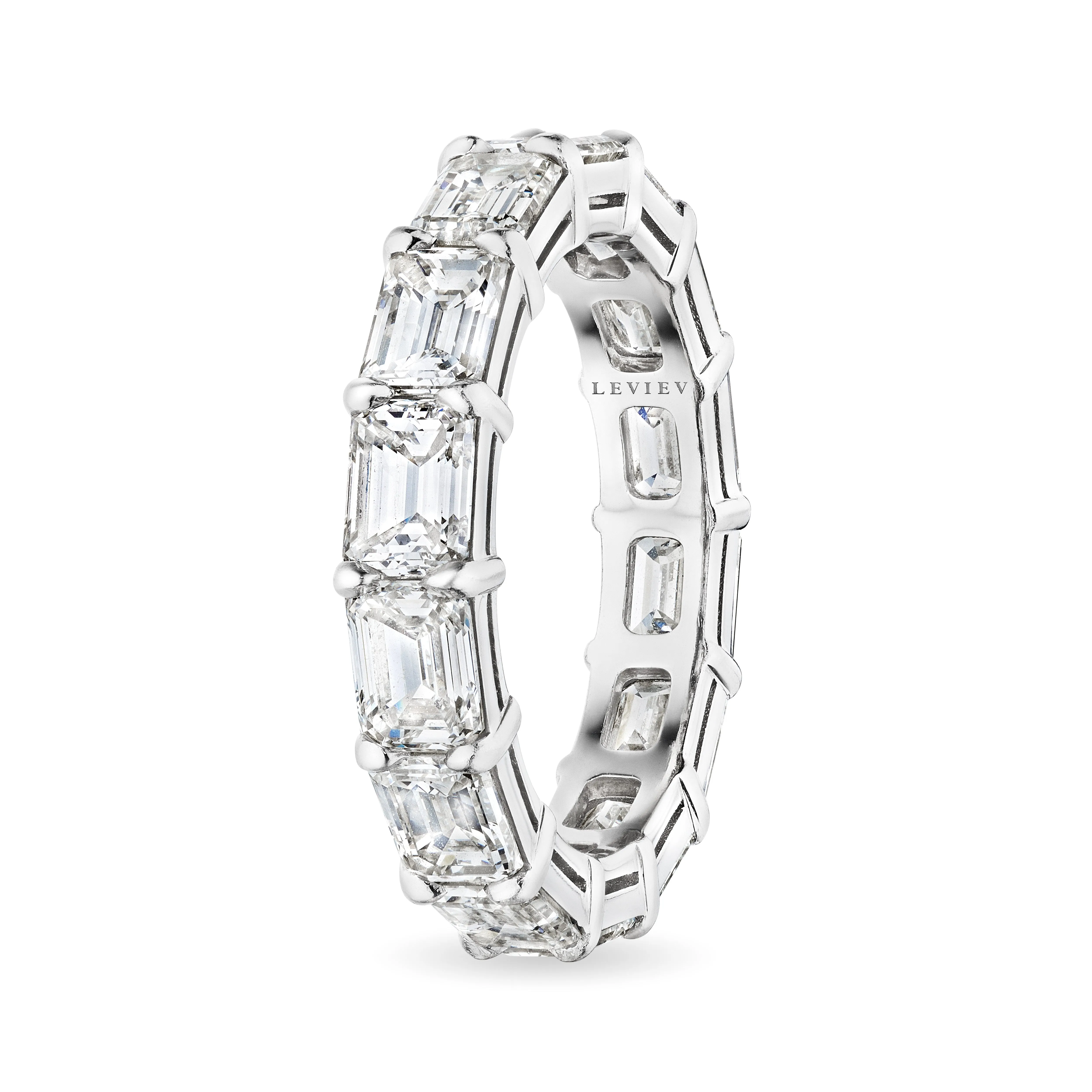 Emerald Cut Diamond Eternity Band, 4 CT