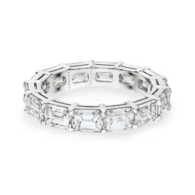 Emerald Cut Diamond Eternity Band, 4 CT