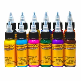 Eternal Ink 12ct. Tattoo Ink Sample Set (12 x 4oz)