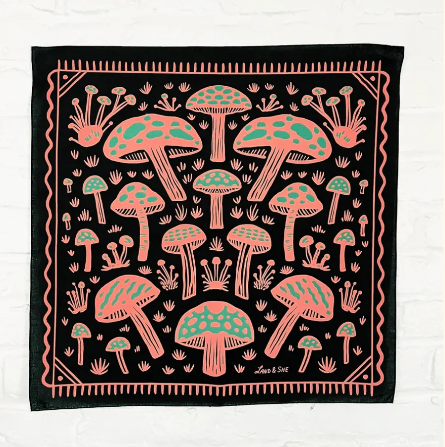 Field of Mushrooms Bandana