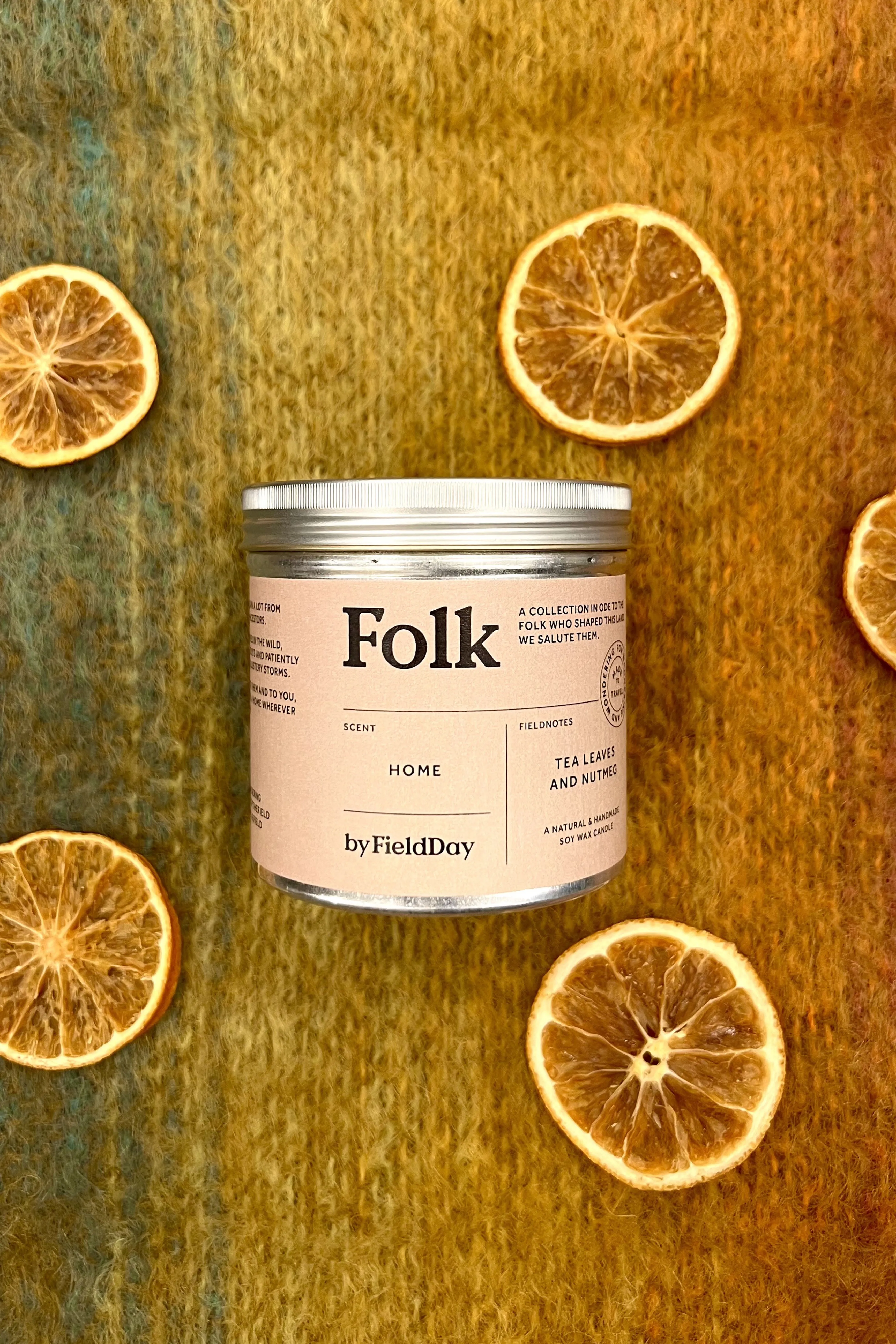 FieldDay Home Folk Tin Candle