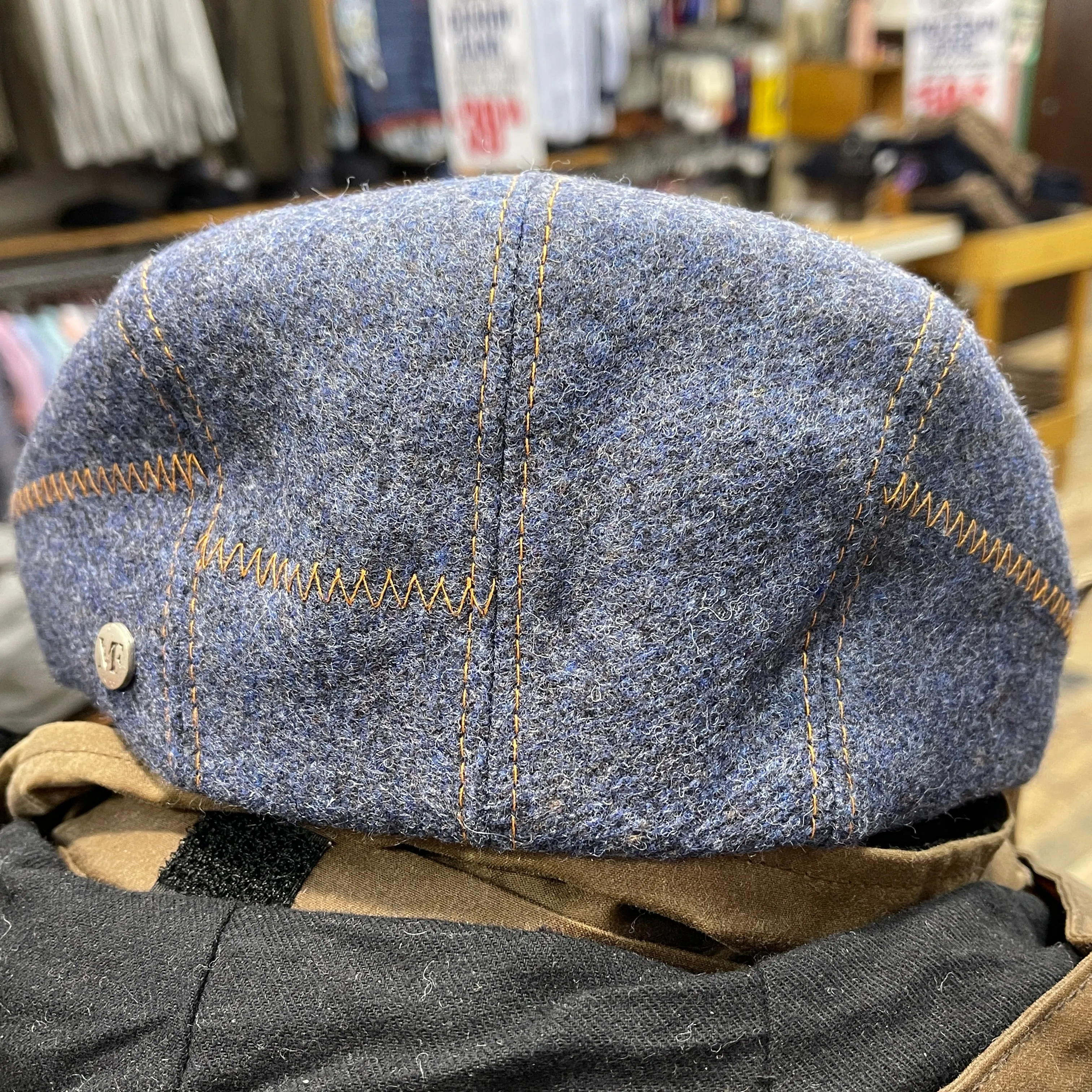 Flat Cap - Contrast - Blue