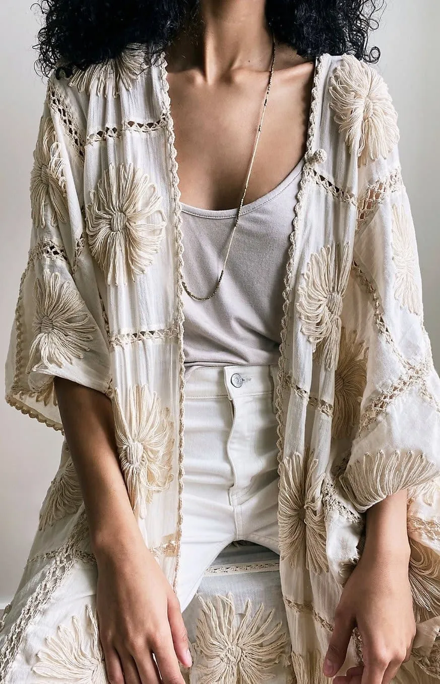 FLORA CROCHET KIMONO X FREE PEOPLE