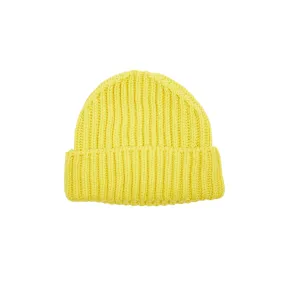 GRP Merino Chunky Knit Beanie in Yellow