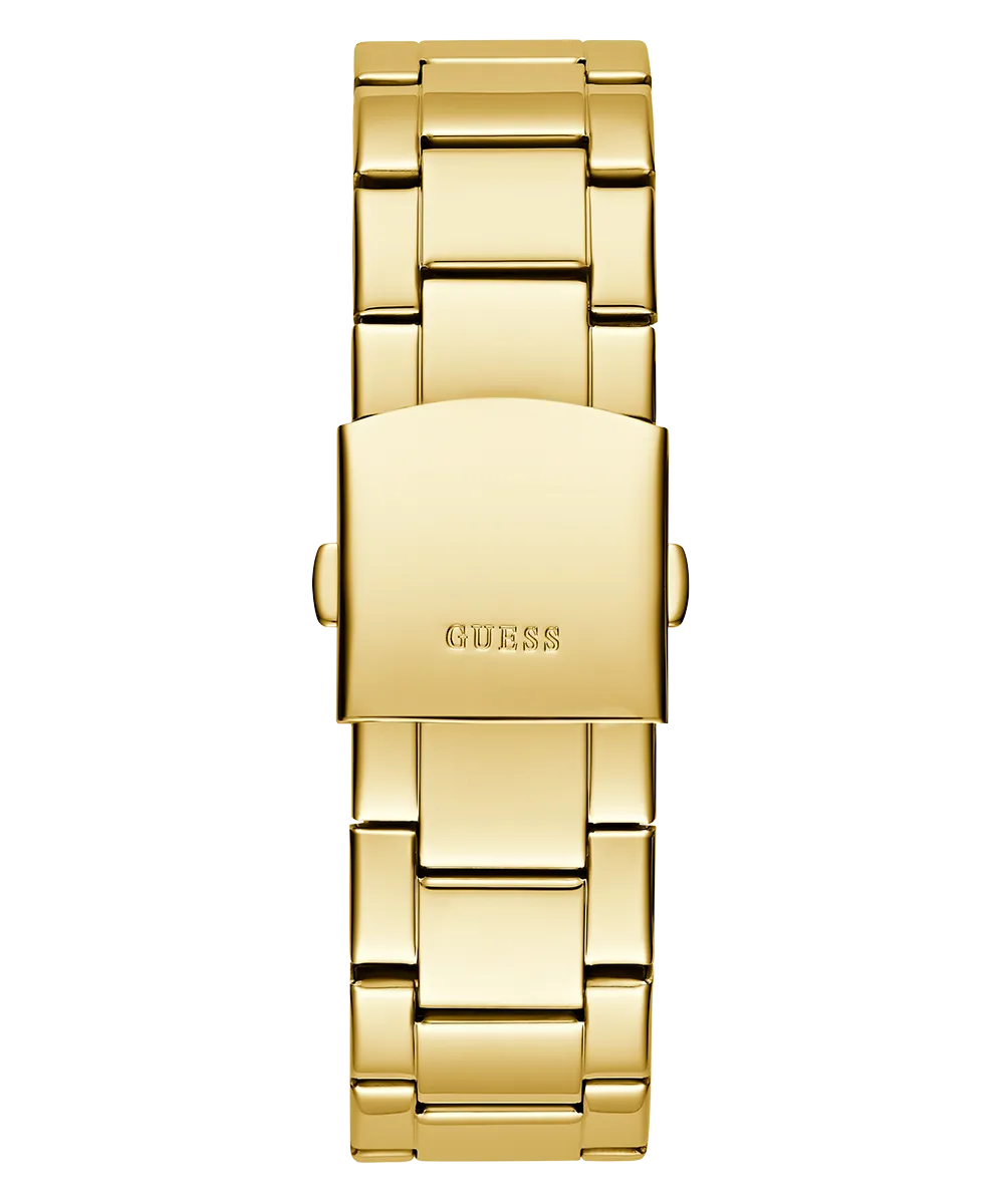 GUESS Mens Gold Tone Analog Watch