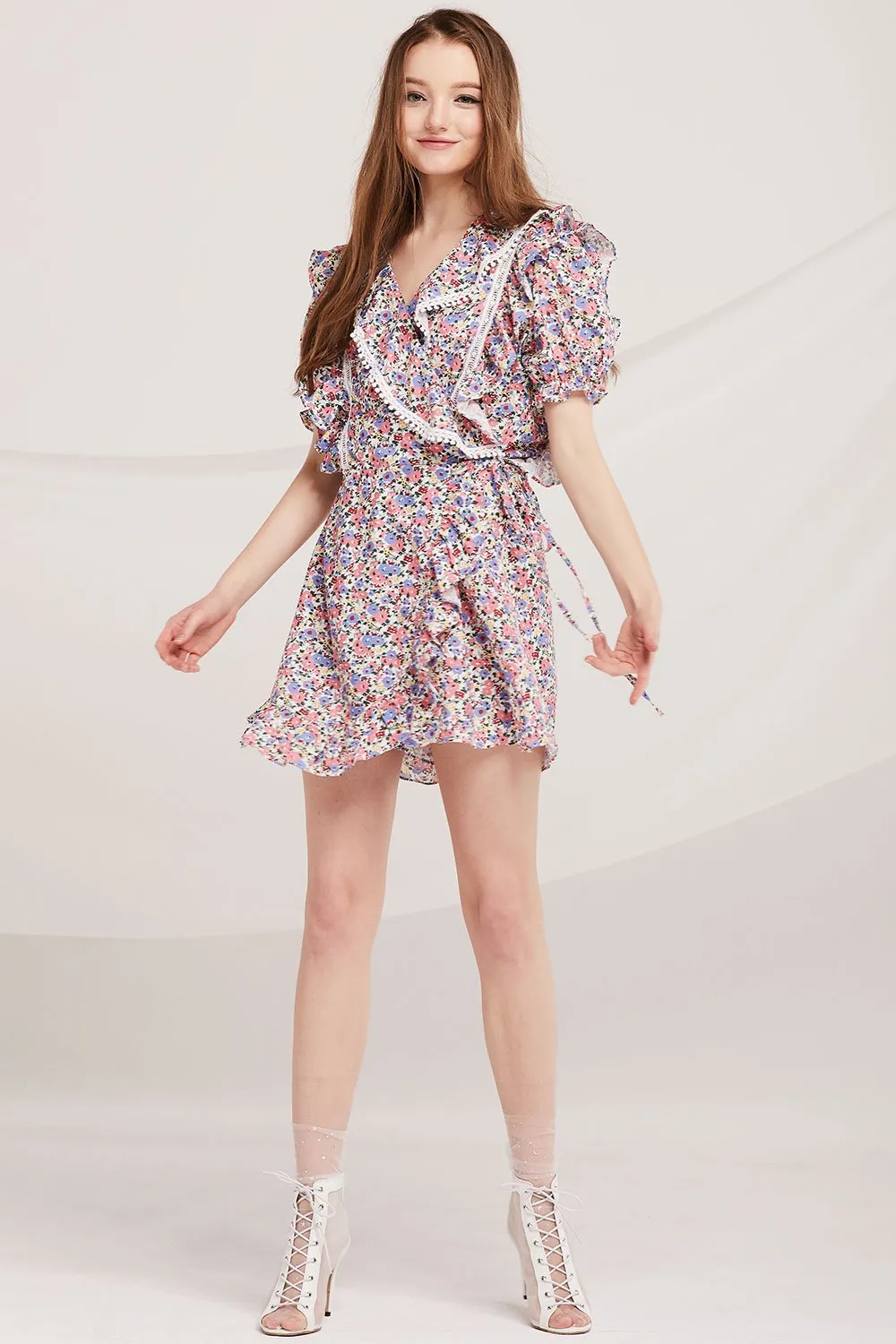 Ivanna Floral Ruffle Romper