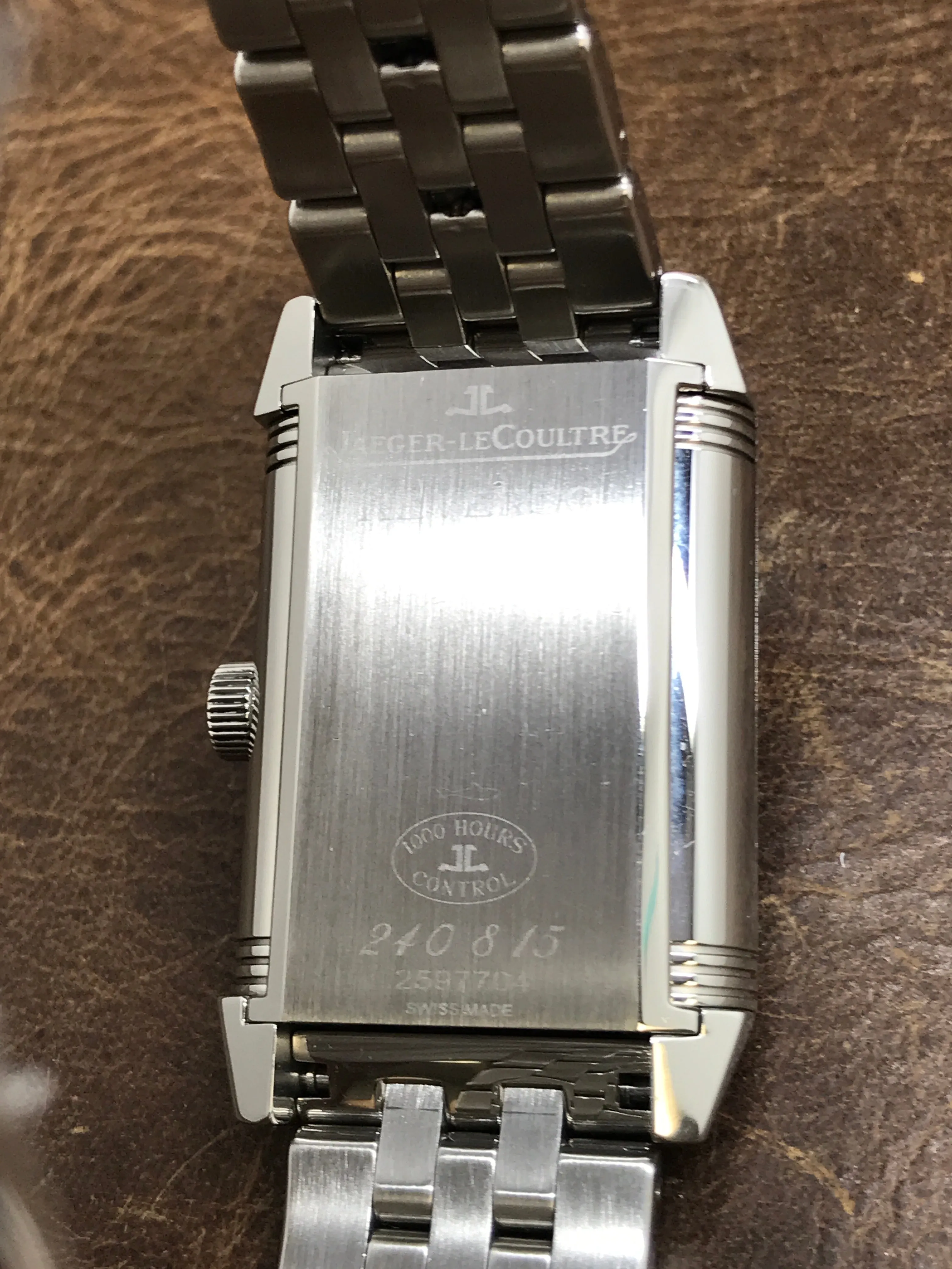 Jaeger-Lecoultre Reverso Grande Date 240.8.15 Silver Dial Manual Wind Watch