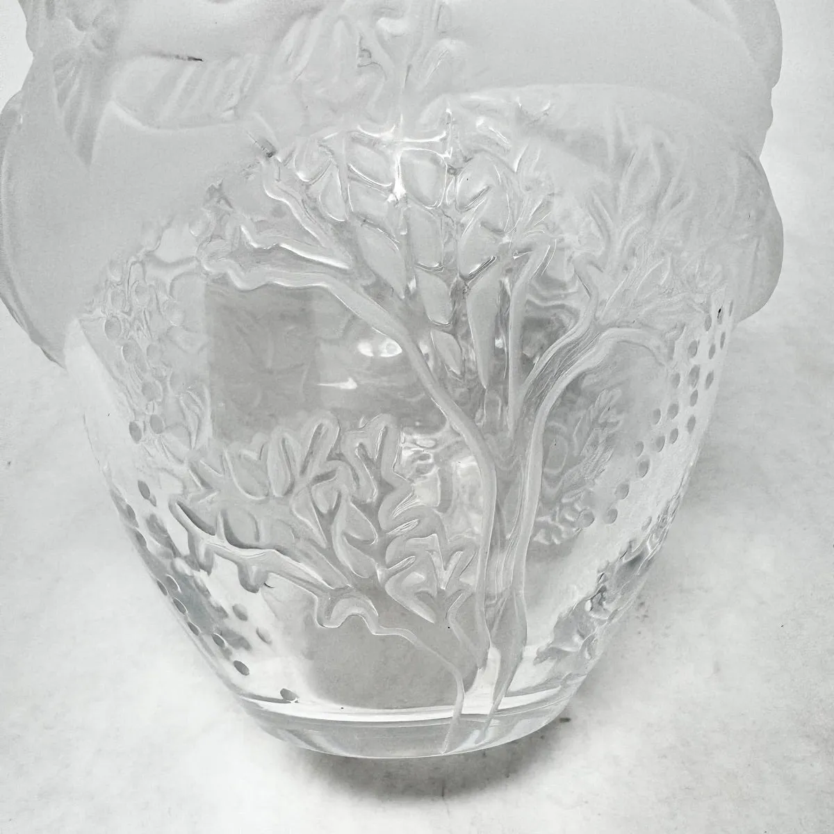 Lalique Fish and Coral Vase