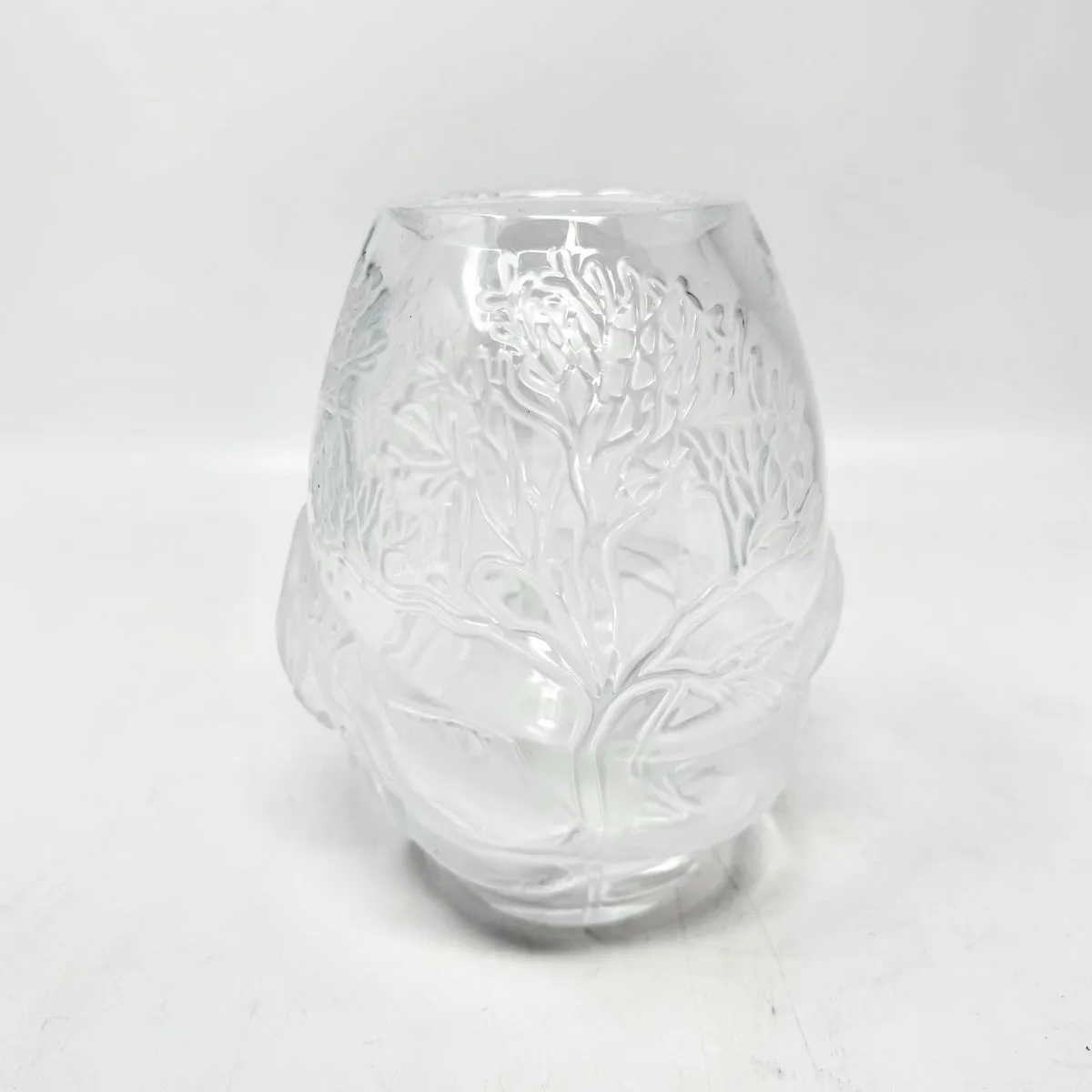 Lalique Fish and Coral Vase