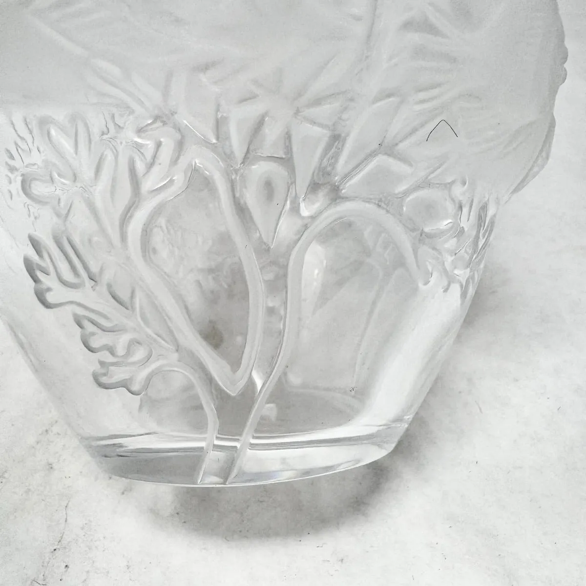 Lalique Fish and Coral Vase