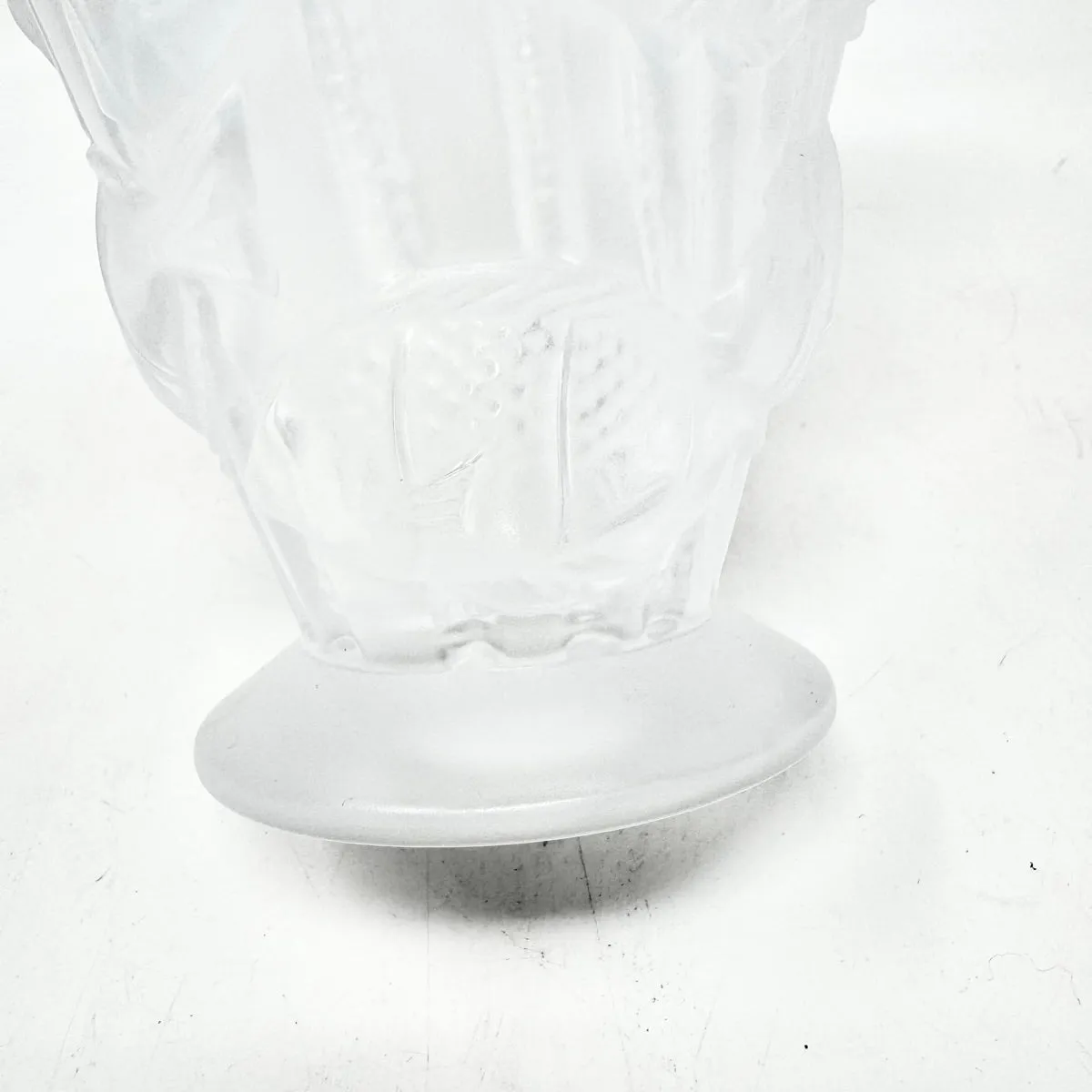 Lalique Vase with School of Fish