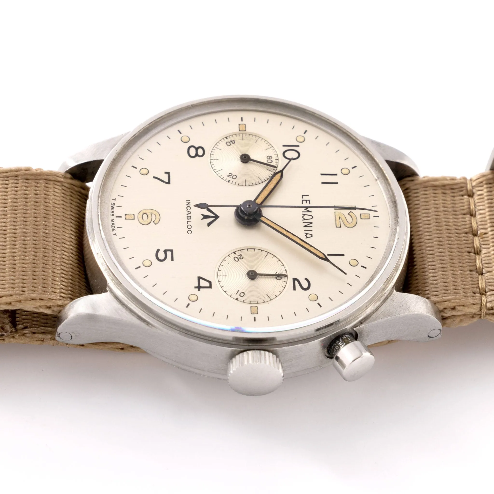 Lemania Monopusher Chronograph Issued to Canadian Naval Forces