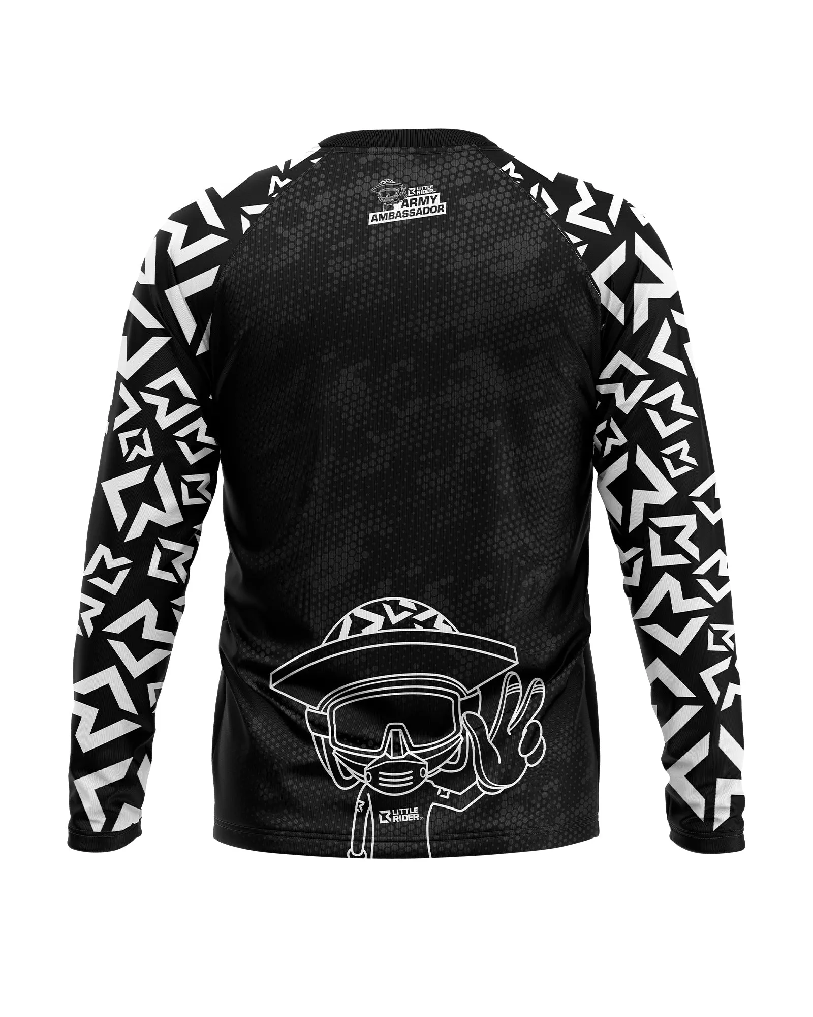 Little Rider Co 'Black/White' Jersey - Army Ambassador Series