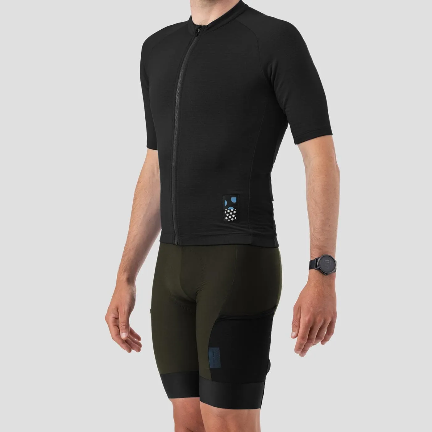 Men's Micro Grid Jersey - Black