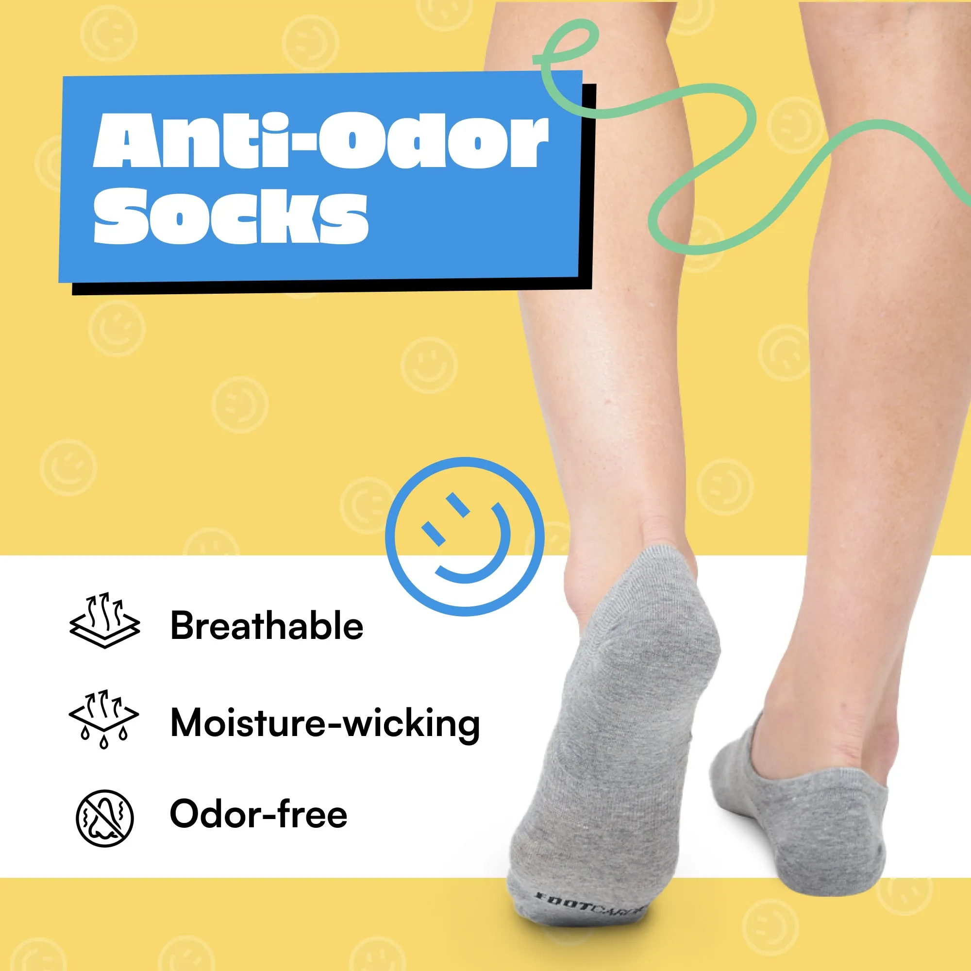 No-Show Socks - 5 Pair Pack