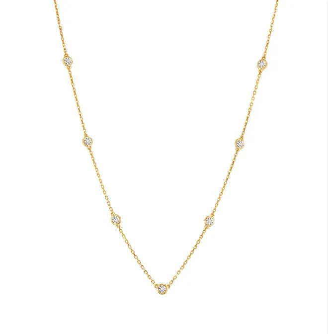 Orbit Necklace (7 Diamonds)