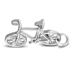 Silver Bicycle Charm